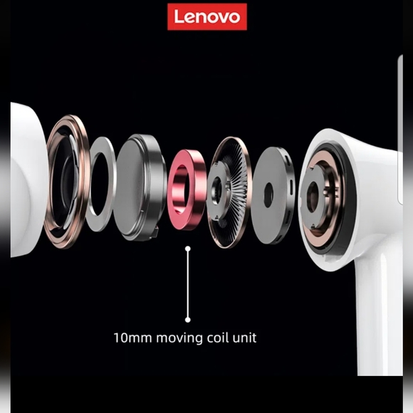 🎀NWT Original Lenovo Thinkplus LP/S Wireless Earphones. Color:Black 🌺 - Picture 2 of 4